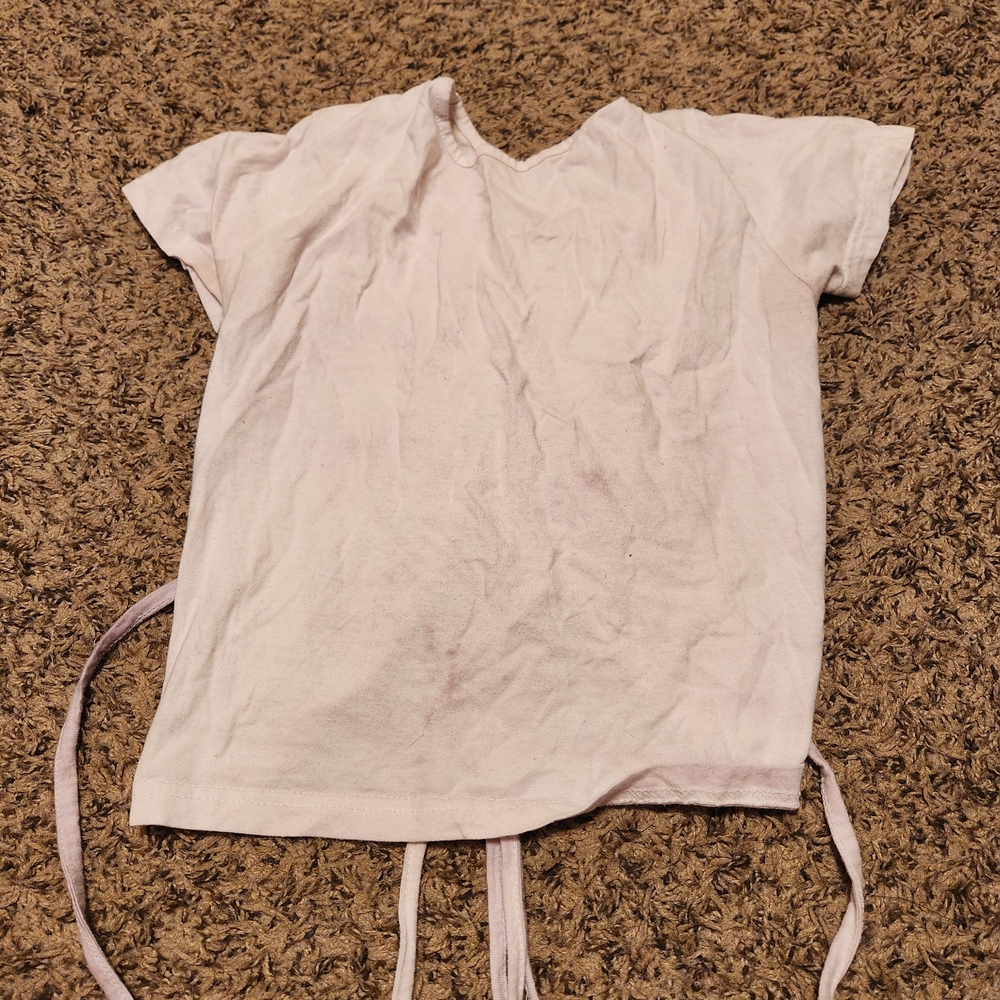 On Fire White Crop Top with Tie Details